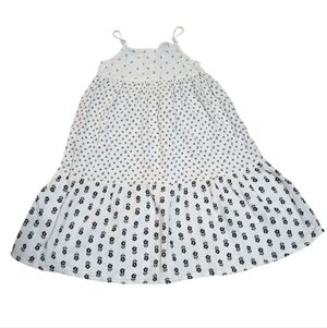 H&M White Floral Patterned Top